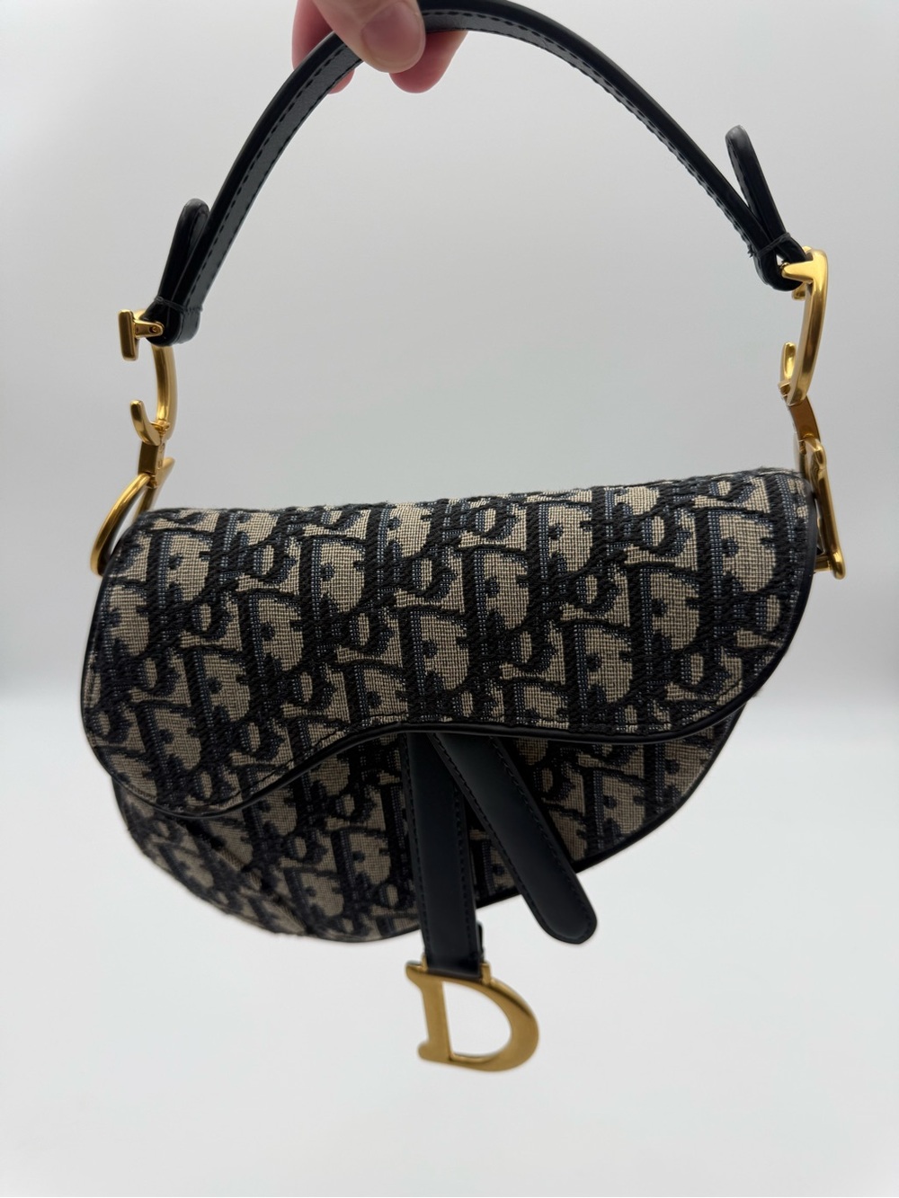 Dior Mini Oblique Saddle Crossbody Bag - Picture 3 of 13
